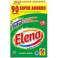 Elena Detergente para lavadora- adecuado para ropa blanca y de color- formato polvo - 90 dosis
